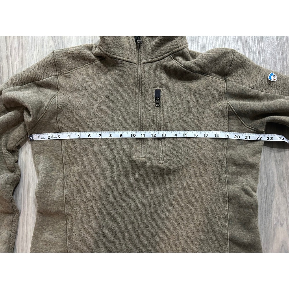 Kuhl Men's Olive Green Half-Zip Sweater - Picture 5 of 6